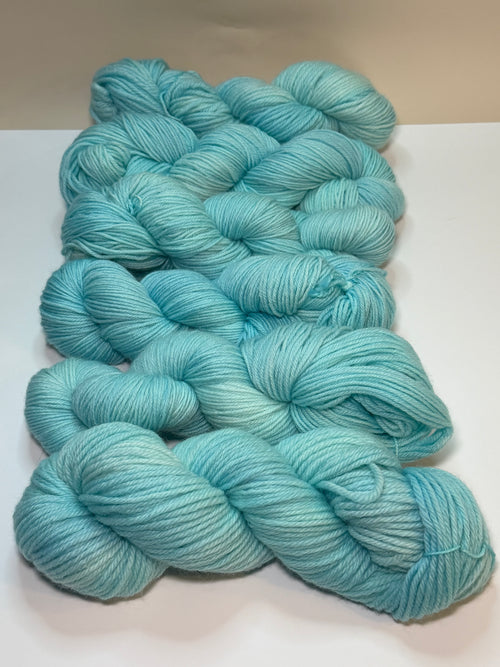 Hand Dyed Yarn-Bright Sky Blue