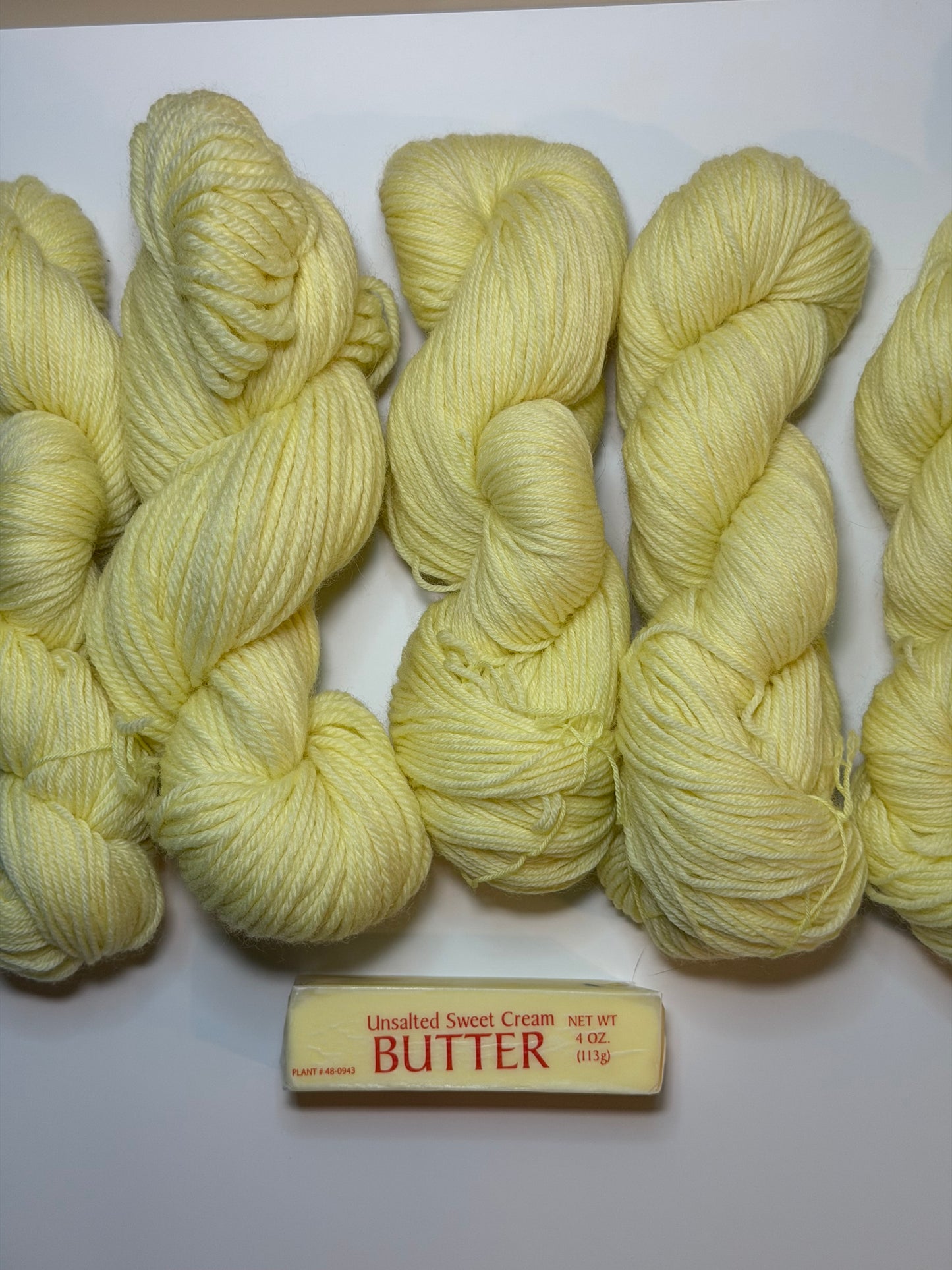 Butter Color Hand Dyed Yarn