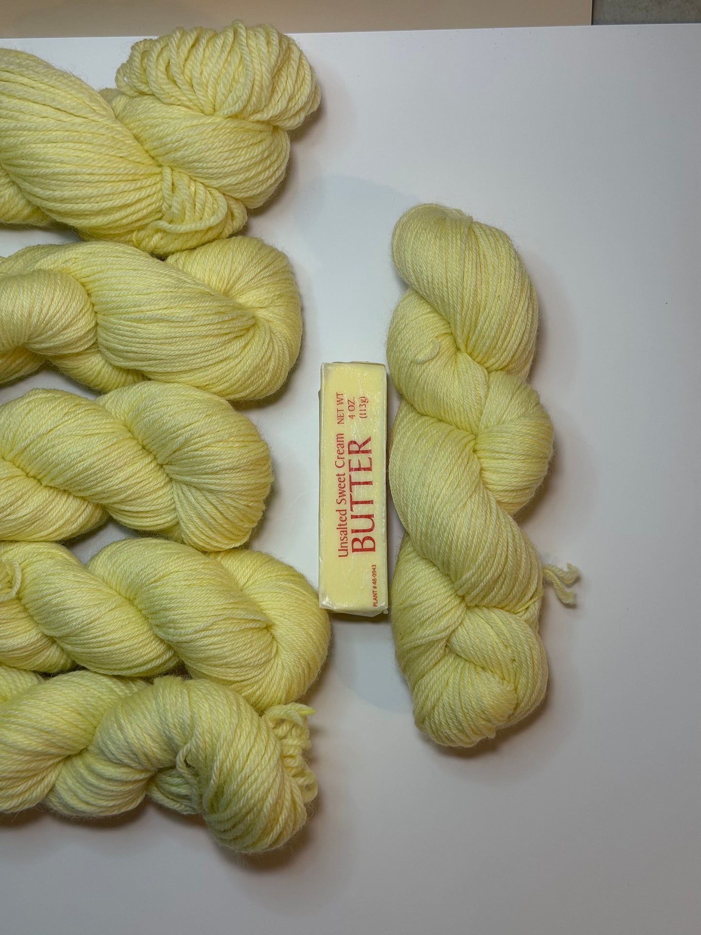 Butter Color Hand Dyed Yarn
