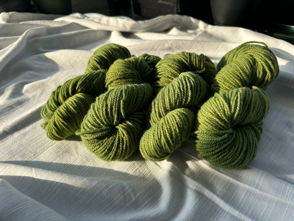 Hand-Dyed Yarn- Moss Green
