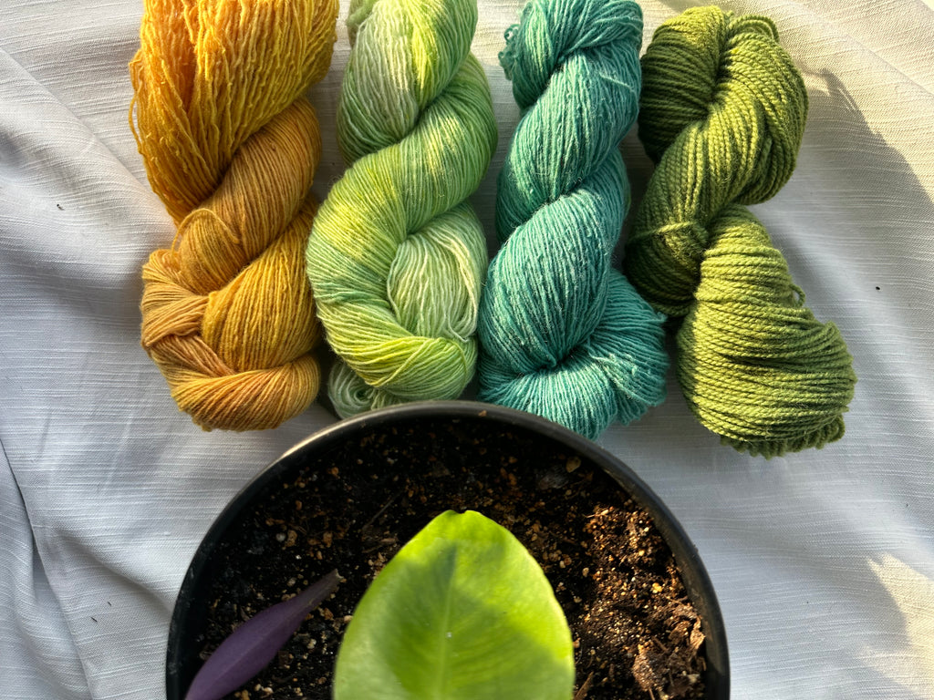 Teal Blue Hand Dyed Yarn