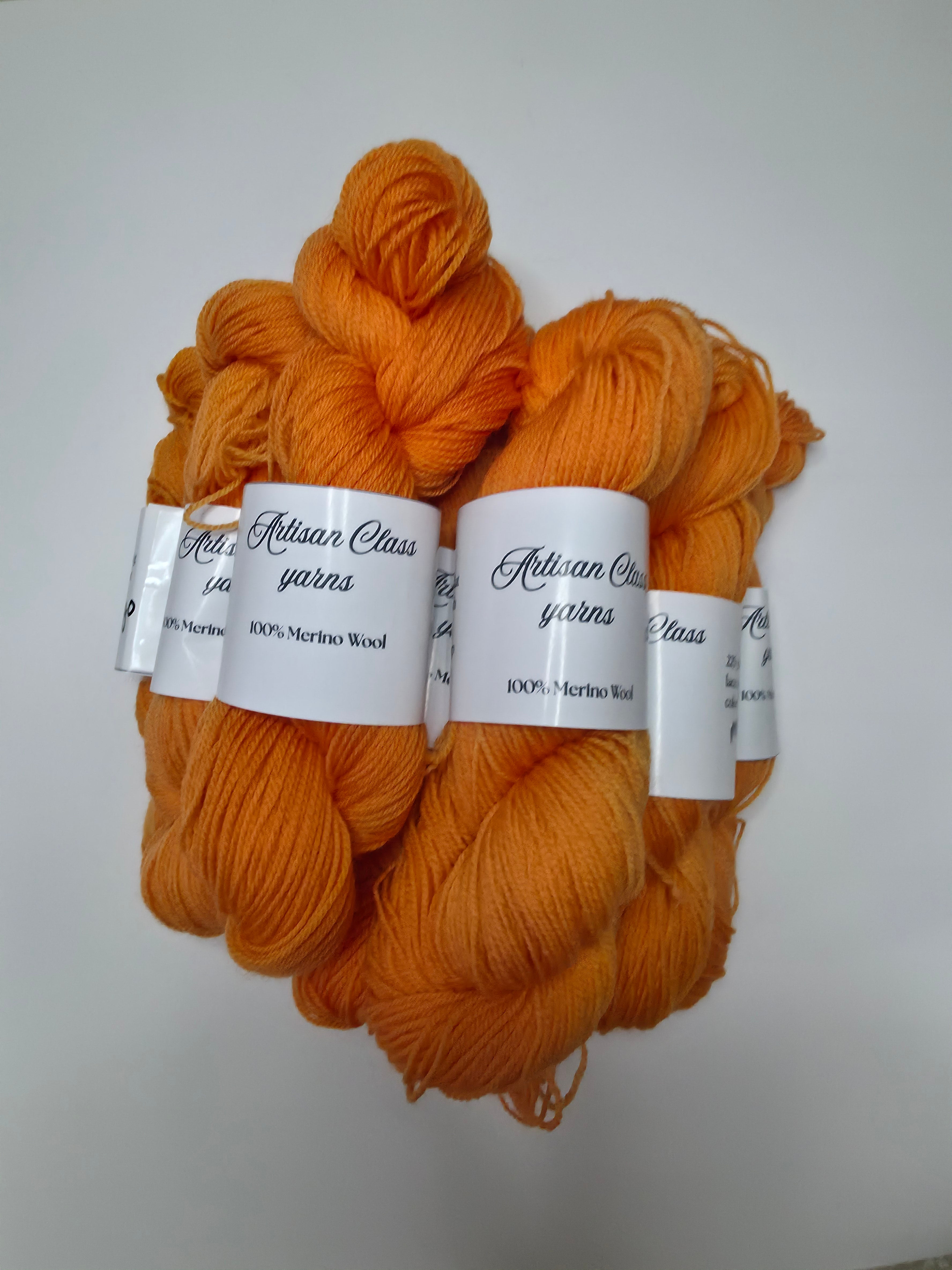 Hand- Dyed Yarn Mango Tonal